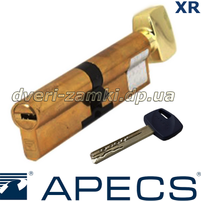 Циліндровий механізм Apecs Premier XR-100-C15-G золото