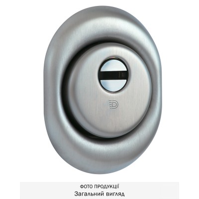 Броненакладка DISEC DIAMOND BKD250 DIN OVAL 25мм Нерж.сталь_мат 4клас Броненакладка DISEC DIAMOND BKD250 DIN OVAL 25мм Нерж.сталь_мат 4клас