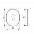 Щиток DISEC KT3561 DIN OVAL Нерж.сталь_мат