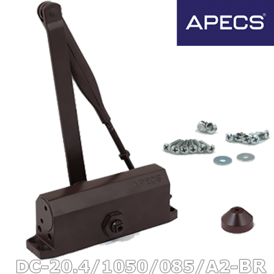 Дотягувач дверей Apecs DC-20.4/1050/085-A2-BR коричневий Дотягувач дверей Apecs DC-20.4/1050/085-A2-BR коричневий
