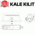 Доводчик KALE 1200x400 мм (80-120 кг) белый