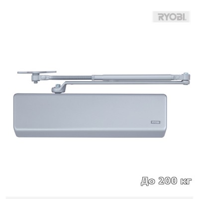 Накладной доводчик Ryobi DS-4550 SL серый до 200 кг Накладной доводчик Ryobi DS-4550 SL серый до 200 кг