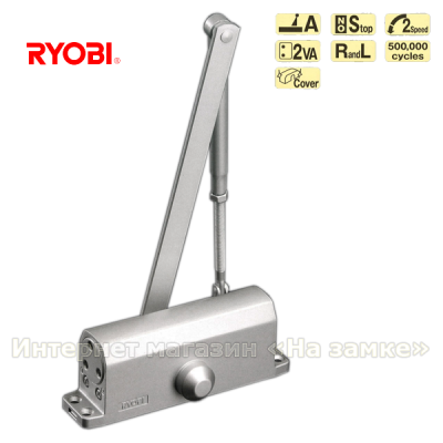 Доводчик дверей Ryobi 9903 STD SL срібло Доводчик дверей Ryobi 9903 STD SL срібло