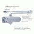 Доводчик дверей Ryobi DS-1554 Silver з фіксацією Доводчик дверей Ryobi DS-1554 Silver з фіксацією