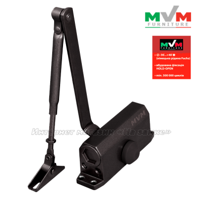 Доводчик MVM DC1 25-45 кг с фиксацией в открытом положении Доводчик MVM DC1 25-45 кг с фиксацией в открытом положении