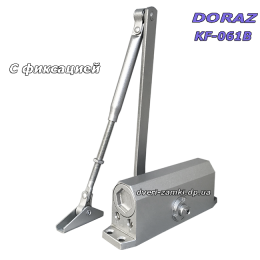Доводчик Doraz KF-061B до 65 кг серый с фиксацией Доводчик Doraz KF-061B до 65 кг серый с фиксацией