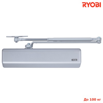 Доводчик дверей вагою до 100 кг Ryobi D-3550 SL сріблястий Доводчик дверей вагою до 100 кг Ryobi D-3550 SL сріблястий