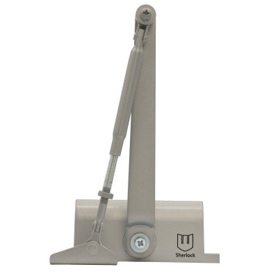 Доводчик дверей Шерлок B2W RAL9006 до 45 кг срібло Доводчик дверей Шерлок B2W RAL9006 до 45 кг срібло