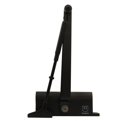 Доводчик дверей Шерлок B2W RAL9005 до 45 кг чорний Доводчик дверей Шерлок B2W RAL9005 до 45 кг чорний