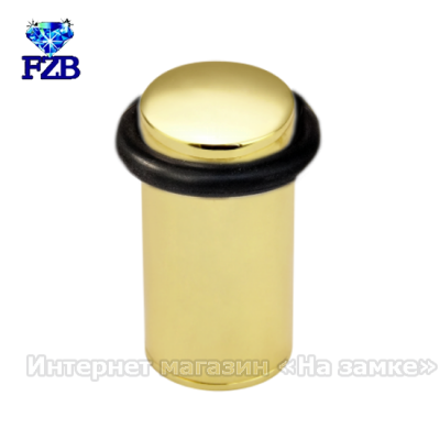 Дверний упор FZB 01-03 60 мм PB полірована латунь