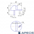 Дверний упор Apecs DS-0002-AB стара бронза