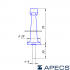 Дверной упор Apecs DS-0015-G