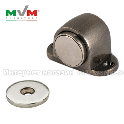 Дверний упор із магнітом MVM M 30 AB бронза Дверний упор із магнітом MVM M 30 AB бронза
