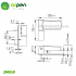 Петлі 3D Akpen ZM018 RAL 8019 колір коричневий Петлі 3D Akpen ZM018 RAL 8019 колір коричневий