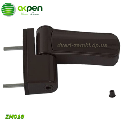 Петлі 3D Akpen ZM018 RAL 8019 колір коричневий Петлі 3D Akpen ZM018 RAL 8019 колір коричневий