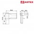 Петля 3D Astex DHV RAL8019 Петля 3D Astex DHV RAL8019