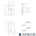 Фіксатор кульковий APECS R-0001-AB бронза Фіксатор кульковий APECS R-0001-AB бронза