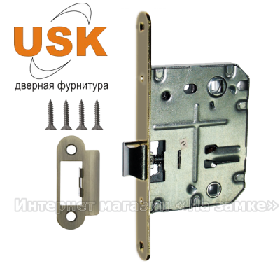 Защелка врезная USK 70x50 WC АB Защелка врезная USK 70x50 WC АB