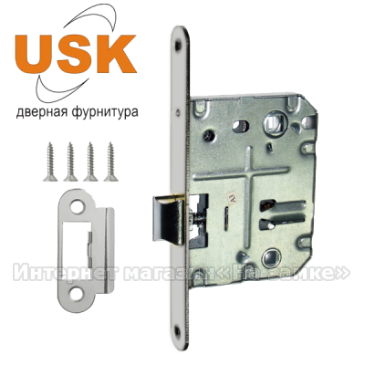 Защелка врезная USK 70x50 WC SN