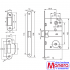Защелка Manera M90 WC AB Защелка Manera M90 WC AB