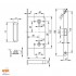 Клямка магнітна USK WC MAB410B BN матовий нікель Клямка магнітна USK WC MAB410B BN матовий нікель