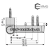 Петля Evras 3D 106 мм 120 кг