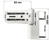 Петлі Akpen ZM018 для металопластикових дверей Петлі Akpen ZM018 для металопластикових дверей