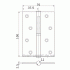 Петли Apecs 100x75-B-Steel-CR Петли Apecs 100x75-B-Steel-CR