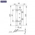 Петля метелик Apecs 100*63*2-B2-Steel NIS матовий нікель Петля метелик Apecs 100*63*2-B2-Steel NIS матовий нікель