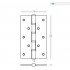 Петли усиленные MVM HE-120 MA матовый антрацит Петли усиленные MVM HE-120 MA матовый антрацит