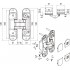 Петля скрытого монтажа Koblenz Atomika K8000 31x120 мм (30 кг) белая Петля скрытого монтажа Koblenz Atomika K8000 31x120 мм (30 кг) белая