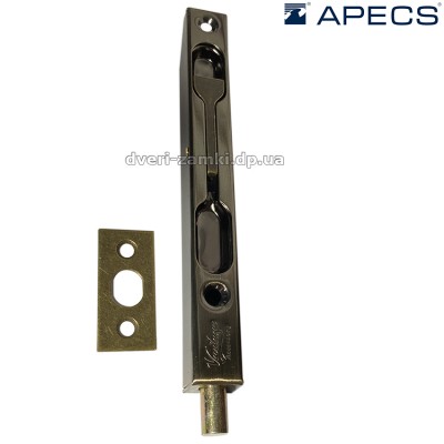 Шпингалет торцевой Apecs FB-01-140-AB для двустворчатых дверей Шпингалет торцевой Apecs FB-01-140-AB для двустворчатых дверей