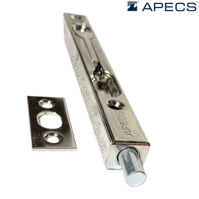 Шпингалет торцевий Apecs FB-01-160-Ni (нікель)