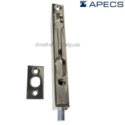 Шпингалет торцевий Apecs FB-01-140-Ni (нікель)