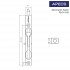 Шпингалет торцевий Apecs FB-01-160-Ni (нікель)