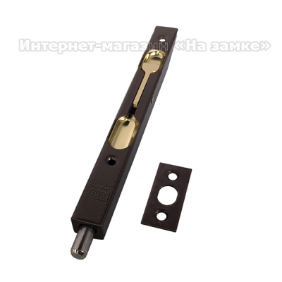 Шпингалет торцевий AGB 160 мм бронза D00320.15.22