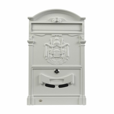 Поштова скринька Amig МОД.4 Герб 400x240x80 мм біла
