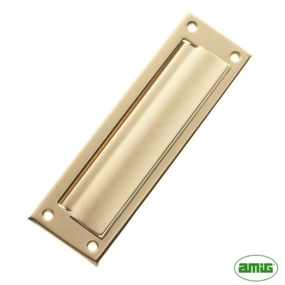 Заслонка для писем Amig mod.1 254 x 73 mm латунь Заслонка для писем Amig mod.1 254 x 73 mm латунь