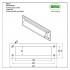 Заслонка для листів Amig mod.1 254 x 73 mm нержавіюча сталь. Заслонка для листів Amig mod.1 254 x 73 mm нержавіюча сталь.