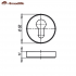 Накладки Cylinder Armadillo ET-URB-SN-3 матовый никель