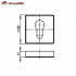 Накладки Cylinder Armadillo ET-USQ-SN-3 матовый никель