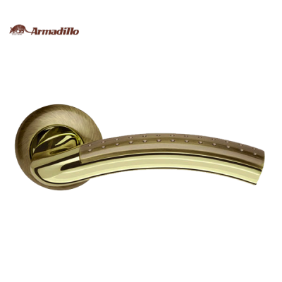 Дверные ручки раздельные Armadillo Libra LD26-1 AB/GP-7 бронза/золото Дверные ручки раздельные Armadillo Libra LD26-1 AB/GP-7 бронза/золото