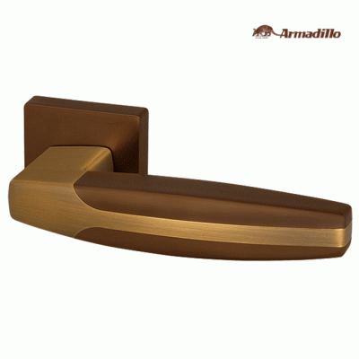 Дверные ручки Armadillo ARC USQ2 BB/SBB-17 коричневая бронза/матовая бронза