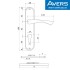 Дверні ручки Avers HP-61,5.1023-AL-NIS