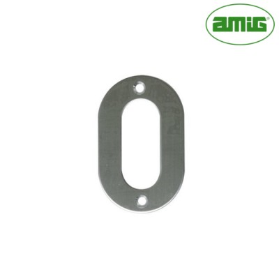 Amig Цифра на двері "0" нержавіюча сталь Amig Цифра на двері "0" нержавіюча сталь