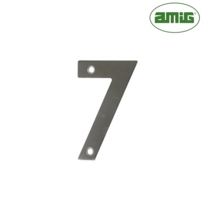 Amig Цифра на двері "7" нержавіюча сталь 