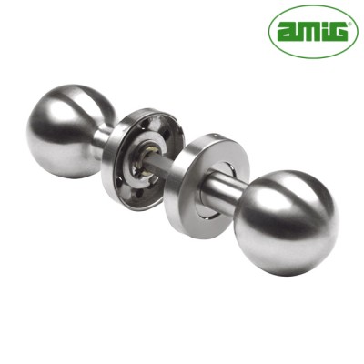 Дверна ручка Amig Pomo mod.11 GR нержавіюча сталь