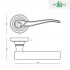 Дверные ручки Linde Kamilla A-2012 MACC Дверные ручки Linde Kamilla A-2012 MACC