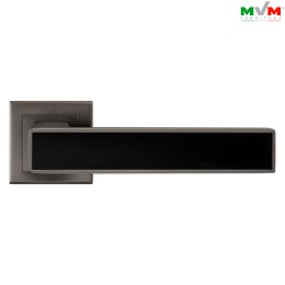 Дверні ручки Linde DIPLOMAT A-2015 MA+Black матовий антрацит