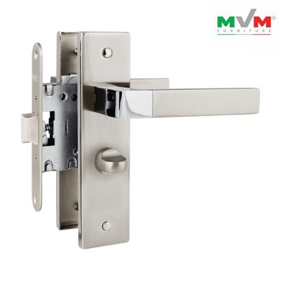 Комплект ручек MVM A-2004-WC SN/CP с защелкой Комплект ручек MVM A-2004-WC SN/CP с защелкой